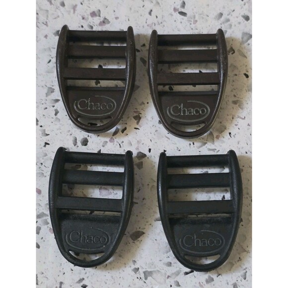 4x Chaco Sandals Buckles Replacement Set Mixed Brown Black Unisex Plastic - Picture 1 of 2